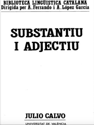 cover image of Substantiu i adjectiu